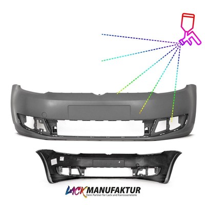 LACKIERT & NEU Stoßstange vorne für VW Touran GP2 Facelift 1T3 Caddy III ab 2010
