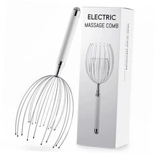 Head Massager Scalp, Electric Scalp Massager with 20 Metal Fingers – Silver