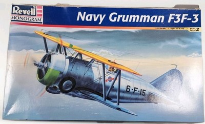 Revell Monogram 1/32 Grumman F3F-3 Navy Biplane Model Kit #85-5835 Sealed Parts
