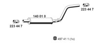 MittelschalldäMpfer Ernst 140010 FüR VW 2KB 2CJ Caddy 2KJ 2CA 2CH 2KA 2KH 2CB 3