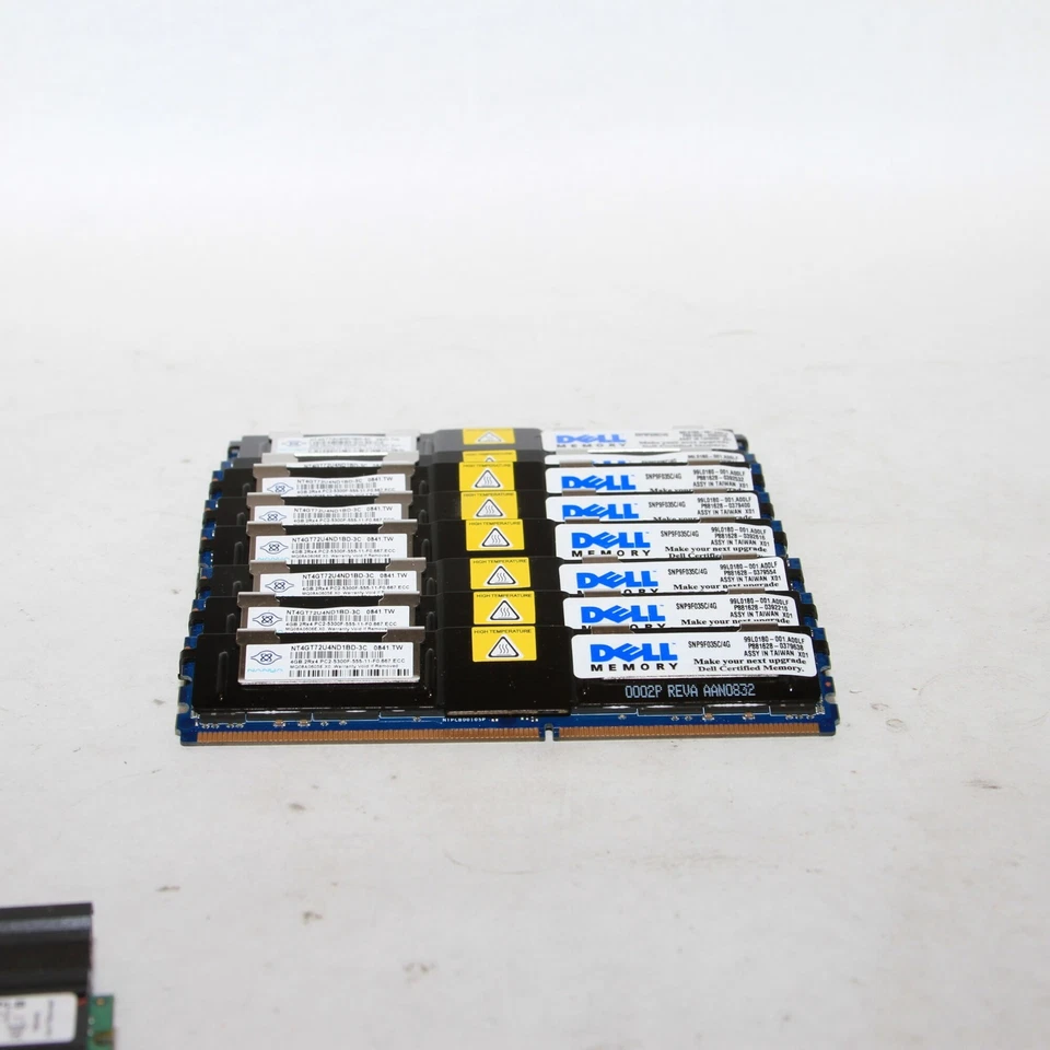 Nanya 32GB (8x4GB) PC2-5300F DDR2-667Mhz ECC Server RAM Untested - Image 3 of 4