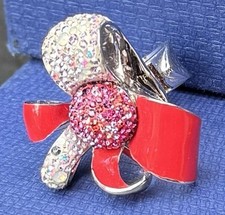 Swarovski Garnet Crystal Ring Size 7 w/ Box &...