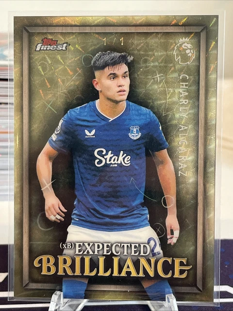 2025 Topps Finest PL Charly Alcaraz 1/1 Superfractor Expected Brilliance