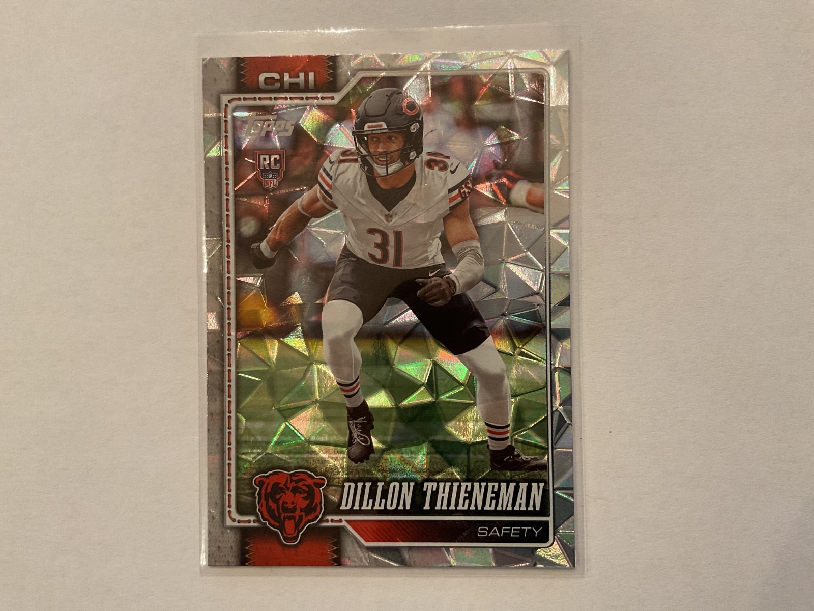 Dillon Thieneman 2026 Topps Flagship Diamante Foil Rookie Card # 350 Bears