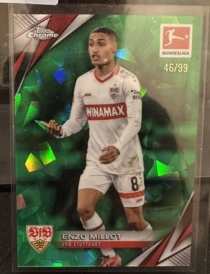 Enzo Millot - VfB Stuttgart - Green Cracked Ice /99 - Topps Chrome Bundesliga