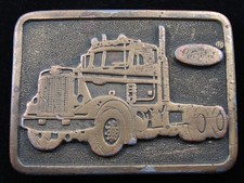 RD19111 VINTAGE 1970s  PETERBILT  TRUCK COMPANY ADVERTISEMENT BELT BUCKLE