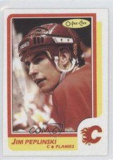 1986-87 O-Pee-Chee Jim Peplinski #182 0a1