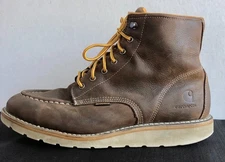 Carhartt Boots Mens Size 11.5 M Soft Toe Waterproof 6 Inch Moc Toe Wedge Work