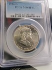 1954 D Franklin Silver Half Dollar PCGS MS64FBL — photo 1