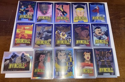 Invincible Amazon Series Keepsake Edition Trading Card Lot (15 Cards)-Foil/Holo