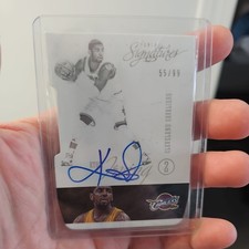 2012-13 Panini Signatures. Kyrie Irving Die-Cut On Card Auto RC #d 55/99