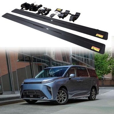 Black Deployable Running Board fits for LDV Mifa 9 2022-2025 Electric Side Step