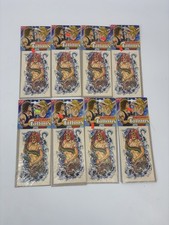 Vintage 90s Temporary Tattoos Lot of 8 Big Size Mermaid Bikini Biker Flash Art