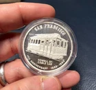 San Francisco Powell St Cable Car 1oz .999 Silver art round