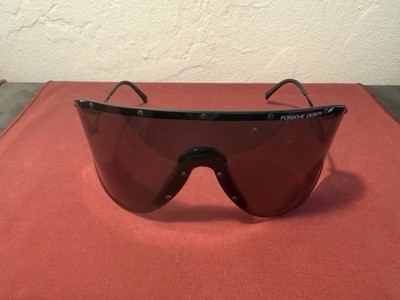 MINT' Porsche Design 'CARRERA' 5620 90 Black 80-90s Vintage Shield