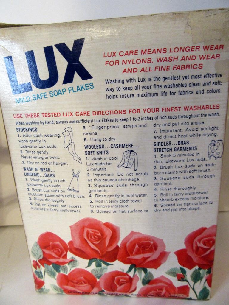 Vintage 1960s LUX Lever Bros SEALED Laundry Soap + 1950s Tin