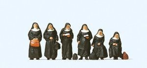 Preiser 10402 Nuns (Pk6) Exclusive Figure Set HO/OO Gauge