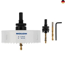 Mollom (124mm | 4-7/8") HSS M42 mit 8% Kobalt Bi-Metall-Lochsäge mit 2 
