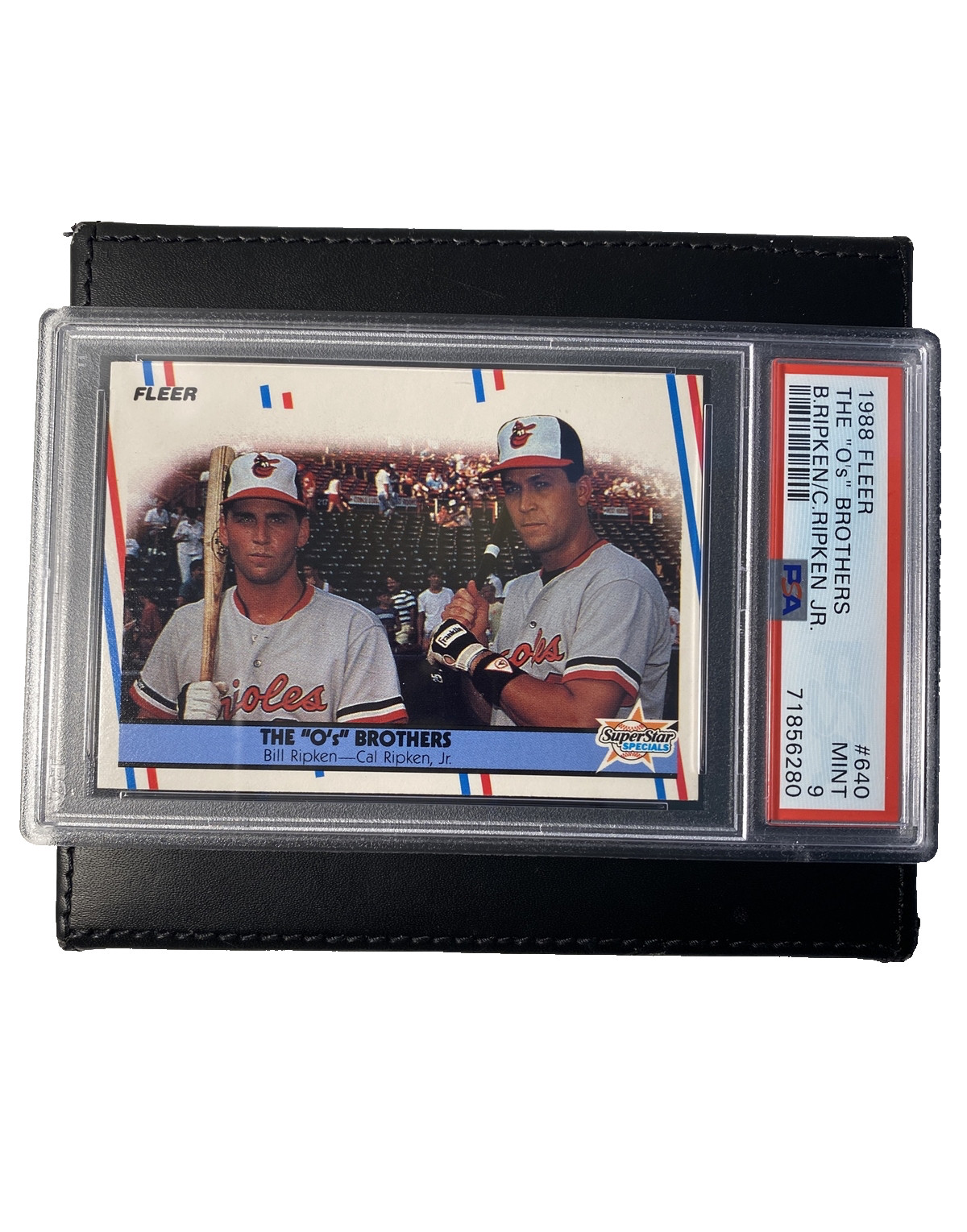 1988 Fleer Cal Ripken Jr Billy Ripken RC PSA 9