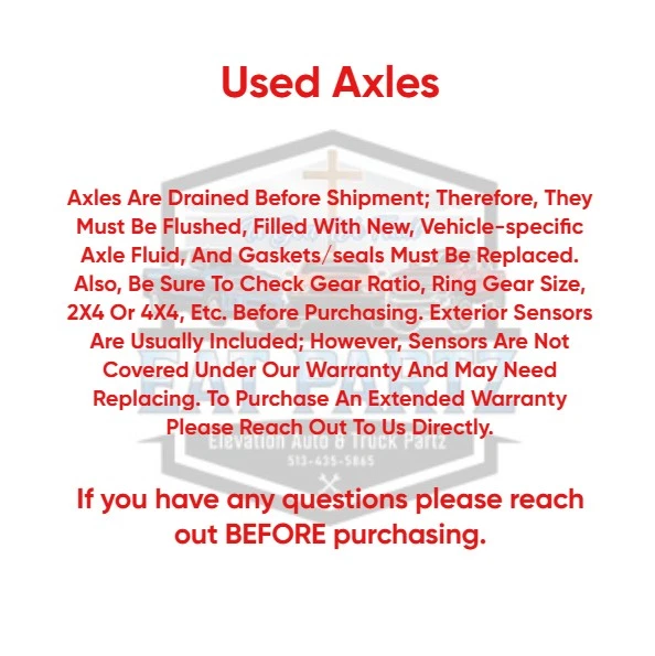 2011–2012 Ford F-350 Super Duty Front Axle Assembly 3.73 Ratio OEM Foto 3 de 4