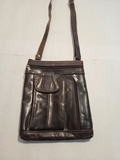 Crossbody Bag for Women Genuine Leather Multi-Pocket Purse with Adjustable Strap