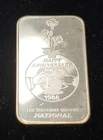 1988 Anniversary Vintage .999 1oz Silver Bar | Vintage National Mint Silver