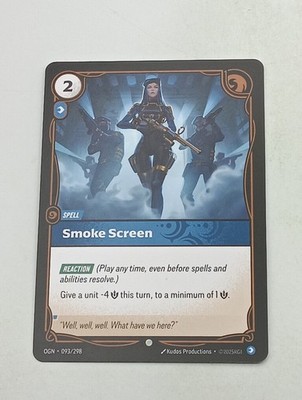 Riftbound: League of Legends TCG Einzelkarte Smoke Screen NM