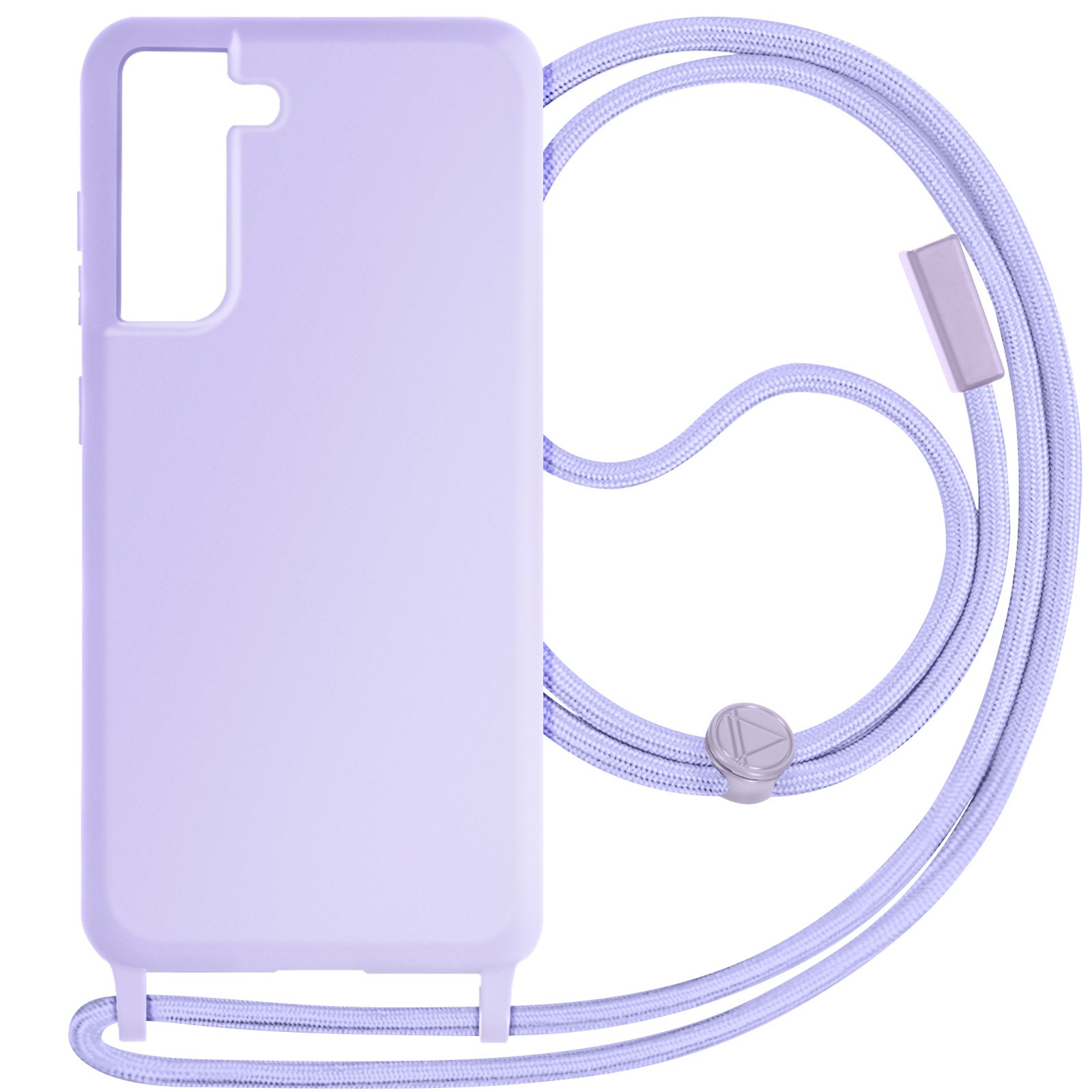 Coque cordon Samsung S21 FE lanière lavande protection silicone