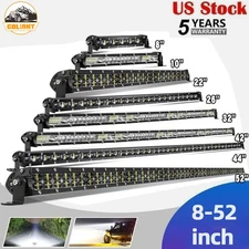 Slim 8" 14" 20" 26 32" LED Work Light Bar Spot Flood Fog Driving ATV SUV Offroad