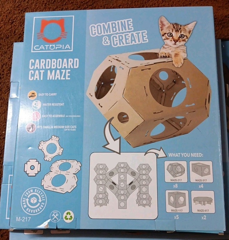 Lot of 12 Catopia Cardboard Cat Maze Modular Condo Habitat Kit M-217 Bulk New