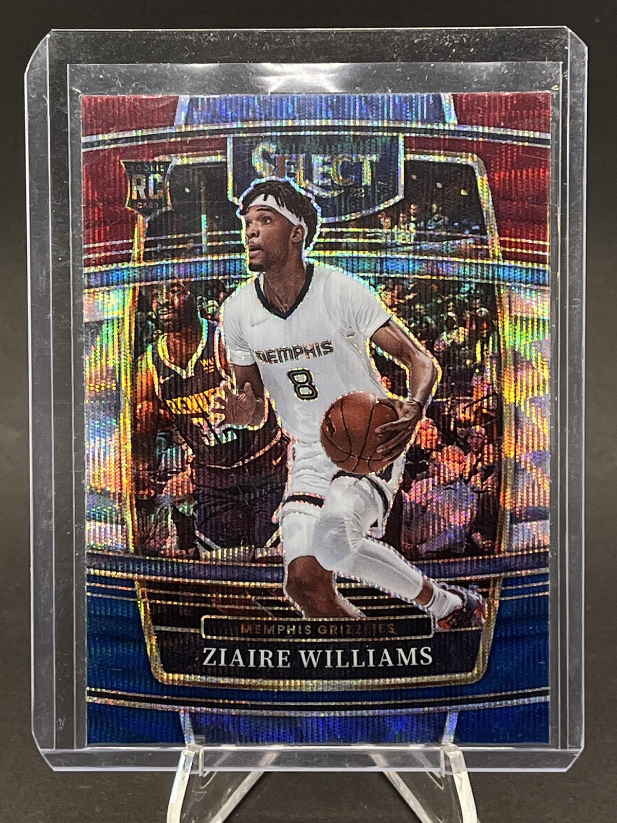 2021-22 Panini Select #86 Ziaire Williams Tri-Color Prizms 250004