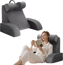 Reading Pillow for Sitting in Bed Adult, Back Pillow for Bed Sitting Up, Backres
