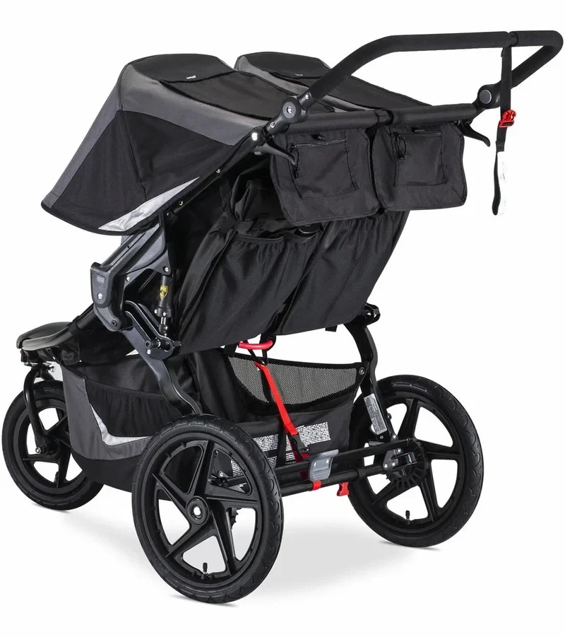 BOB Gear Revolution Flex 3.0 Duallie Double Jogging Stroller, Graphite Black - Image 4 of 4