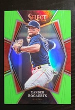 2022 Panini Select Premier Level Xander Bogaerts #169 Neon Green Prizm /99 