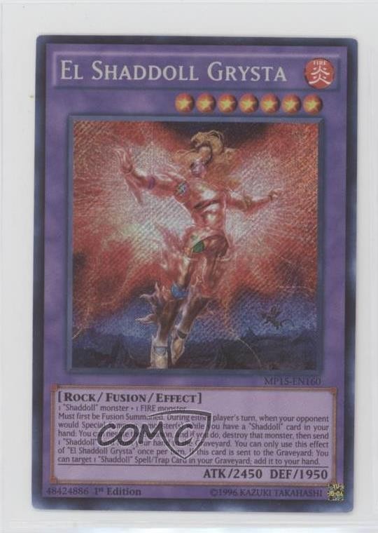 El Shaddoll Grysta 1st Edition YuGiOh Mega-Tins MP15-EN160 SE Rare