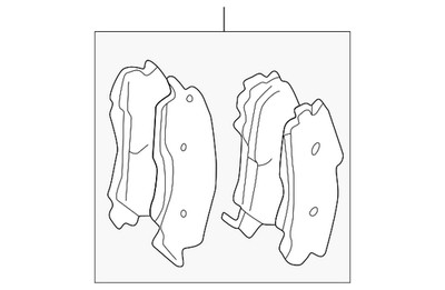 Genuine Mitsubishi Disc Brake Pad Set Front MR510539