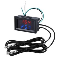 Digitales Thermometer mit dual LED Display  Sonden