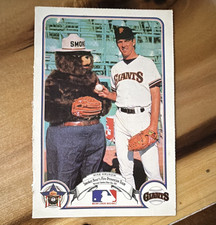 Smokey Bear Fire Prevention Team 1987 Mike Krukow #12 Base Set Giants MLB
