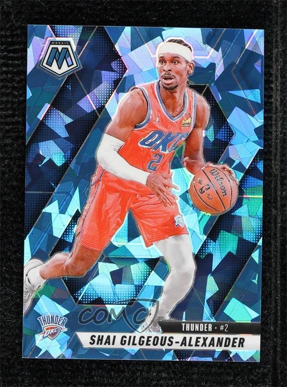 2024-25 Panini Mosaic Ice Mosaic Prizm 100/125 Shai Gilgeous-Alexander #38