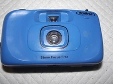 ARMITRON Focus Free 35mm Manual Point and Shoot Camera - Blue - Works