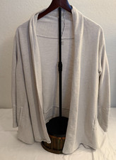 O'Neill Surf Sweater Cozy Up Cardigan Off-White Wrap Kimono Style Medium W10 