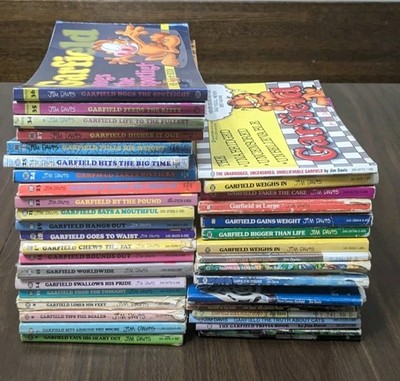 Vintage Huge Lot of 41 Garfield Paperbacks By Jim Davis READ