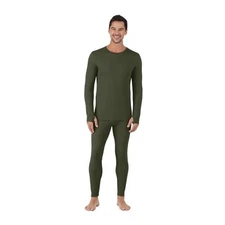  Thermal Underwear Shirt and Leggings Set for Men - Large Hunter Green