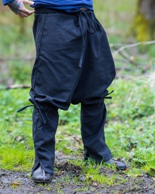 Mytholon Ketill Hose Baumwolle Schwarz  M Larp Mittelalter #18213