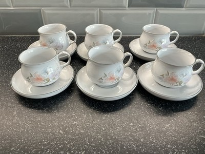 Denby Encore / Sweet Pea - 6 x Tassen & Untertassen