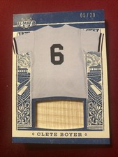 2025 Leaf Lumber - Game Used Lumber Clete Boyer #GL-20 Purple /5 (MEM)