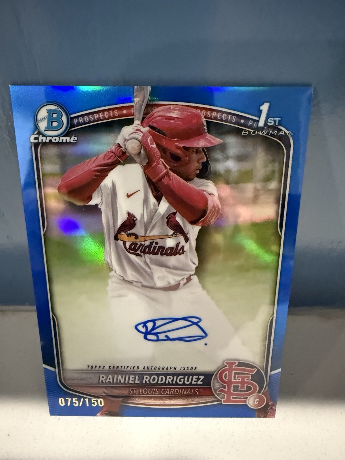 2025 Bowman Chrome- Rainiel Rodriguez #CPA-RR True Blue Auto /150