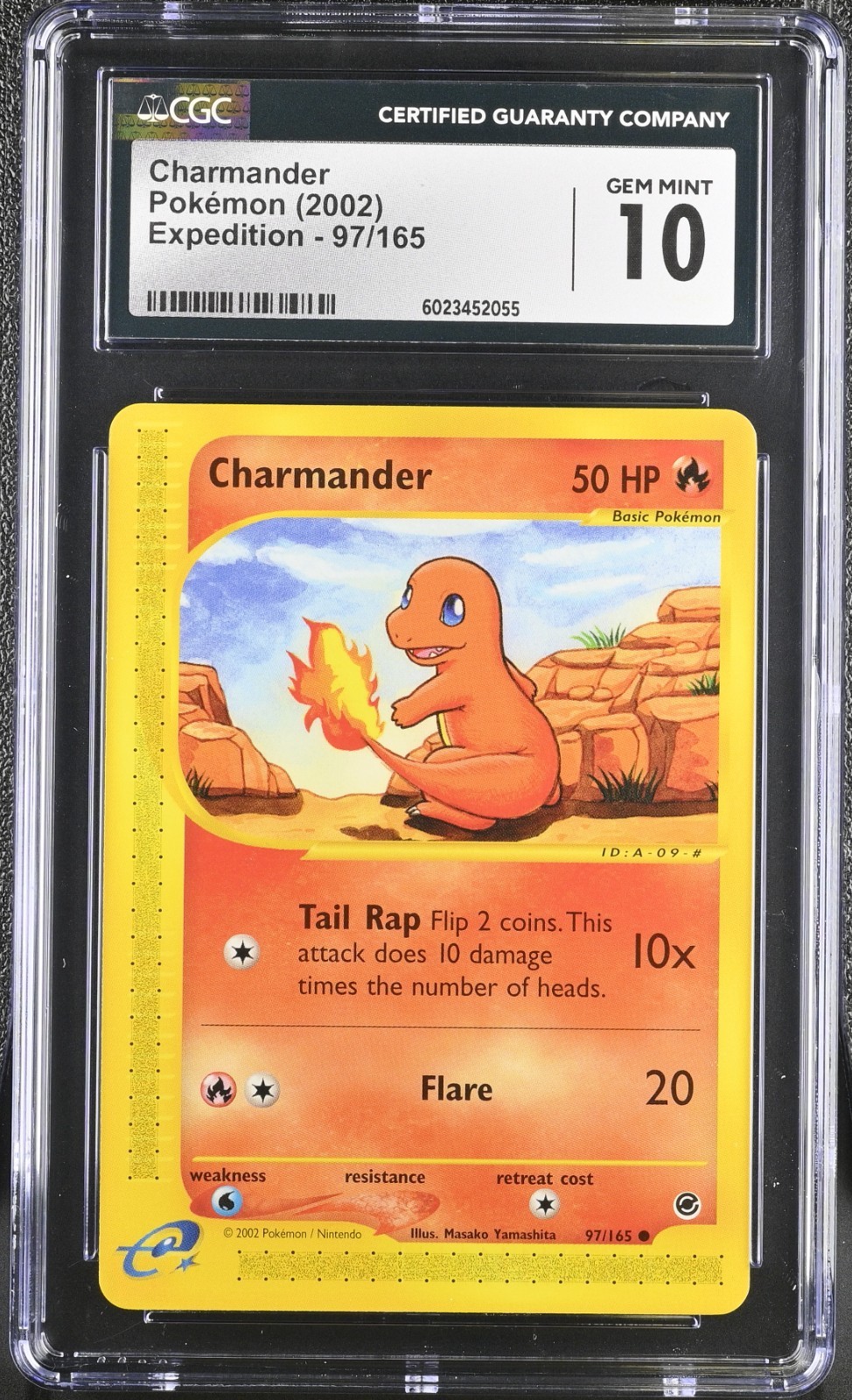 CGC 10 Charmander 97/165 Expedition Pokemon 2002