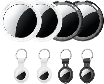 4 Pack Tracker Tags [Apple Mfi Certified] Work with Apple Find My(Ios Only) Blue