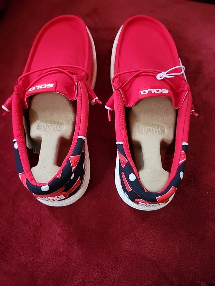 Zapatos Tenis Hey Dude Solo Cup Wally Funk Talla 10 EE. UU. Para Hombres Nuevos con Etiqueta Foto 4 de 4